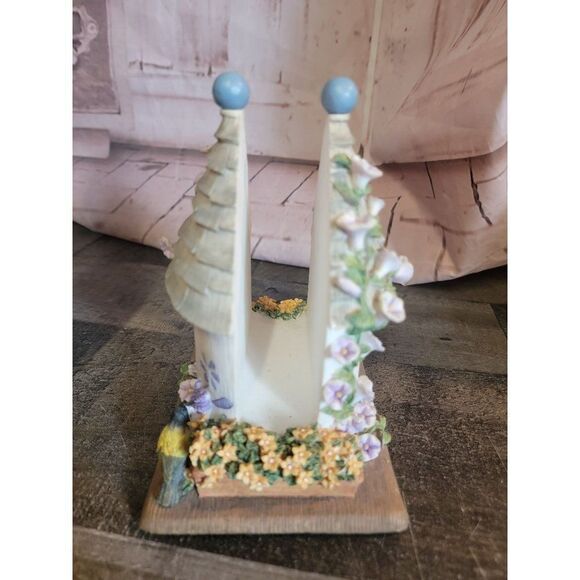 Pfaltzgraff ceramic birdhouse napkin holder Decor figure - Picture 2 of 5